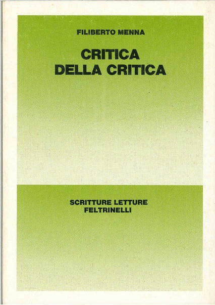 Critica della critica