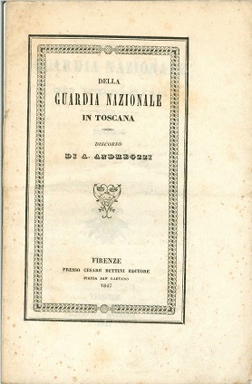 Della guardia nazionale in Toscana