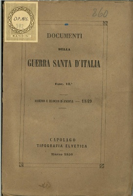 Documenti della guerra santa d'Italia - fascicolo XII