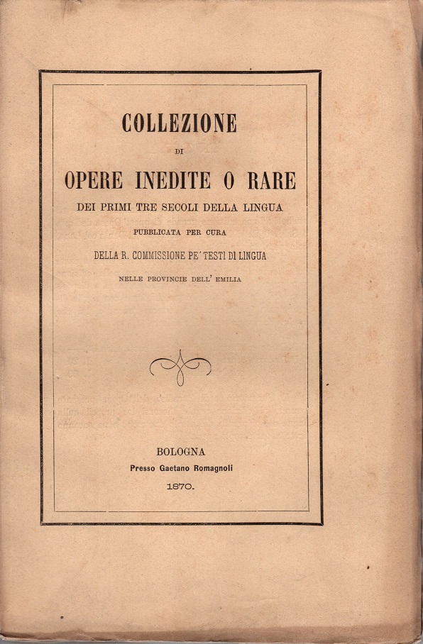 Esemplare della Divina Commedia donata dal Papa Lambertini (Benedetto XIV)