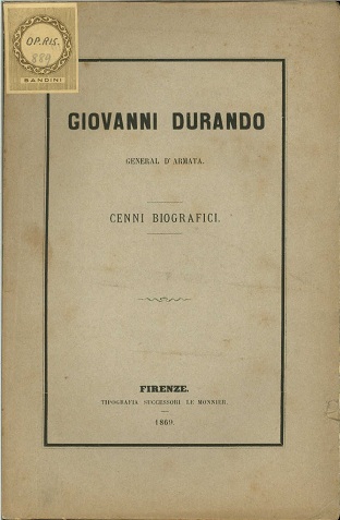 Giovanni Durando General d'armata