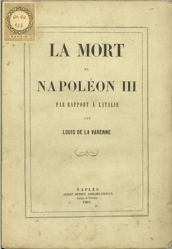 La mort de Napoléon III par rapport a l'Italie