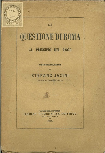 La questione di Roma al principio del 1863