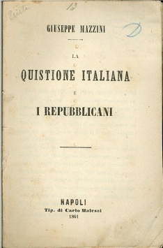 La questione italiana e i repubblicani