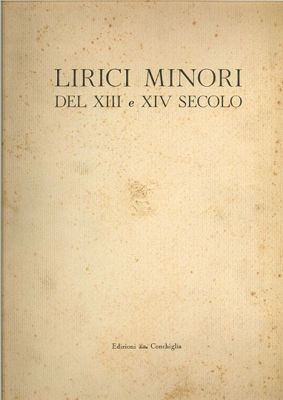 Lirici minori del XIII e XIV secolo