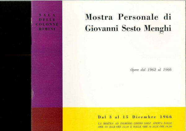 Mostra personale di Giovanni Sesto Menghi