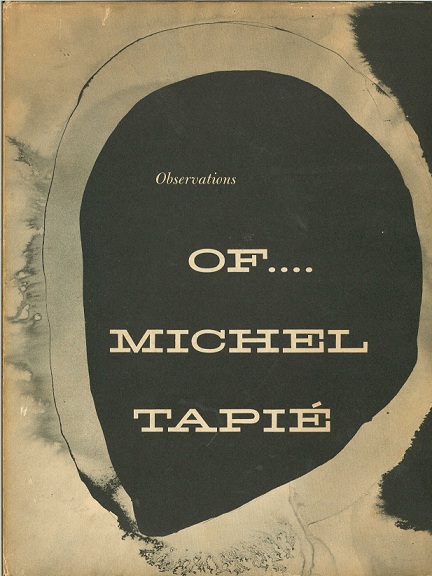 Observations of ...   Michel Tapié