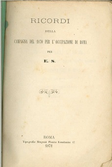 Ricordi della campagna del 1870 per l'occupazione di Roma