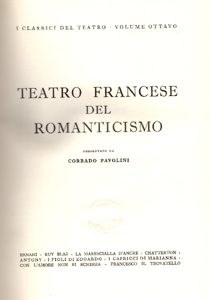 Teatro francese del Romanticismo